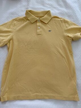 Vineyard Vines Classic Polo Shirt - Yellow boys barge 16